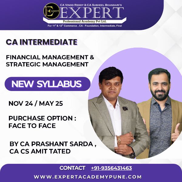 Picture of CA Intermediate Financial Management & Strategic Management - By CA Prashant Sarda , CA CS Amit Tated