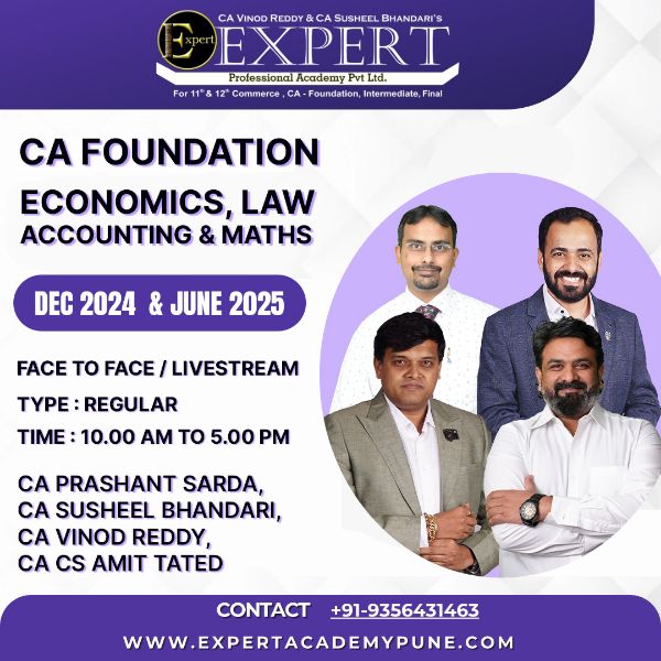 Picture of CA FOUNDATION FOR NEW BATCH -  DECEMBER 2024  & JUNE 2025
