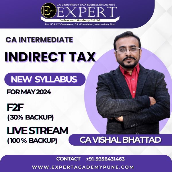 Picture of CA Intermediate Indirect Tax (IDT)  New Syllabus - By CA Vishal Bhattad