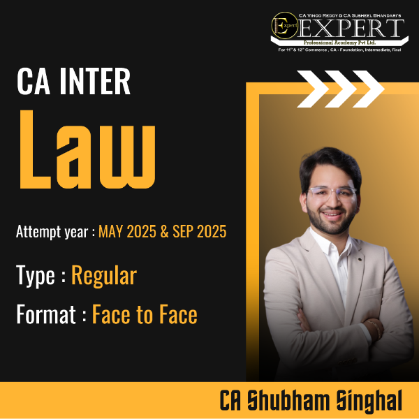 Picture of CA Inter Law  May & Sep 25 - By CA Shubham Singhal